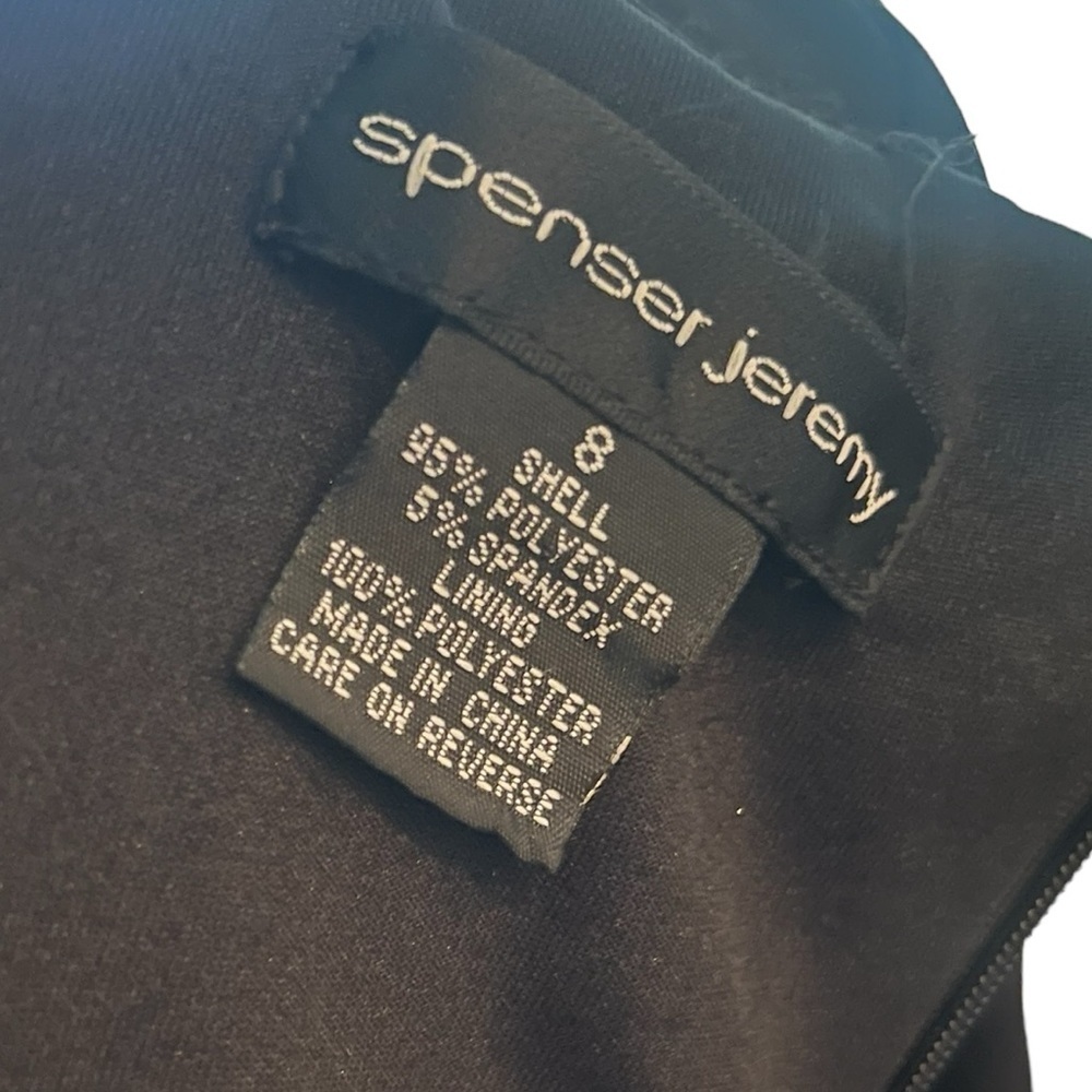 Spencer Jeremy Black Dress Size 8 - Picture 4 of 10